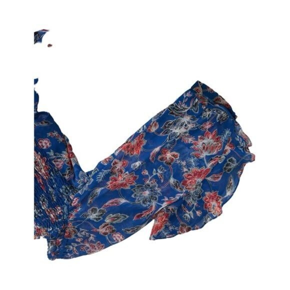 NWT Misa Los Angeles Ancora Floral Tie Crop Top Cotton - Picture 9 of 10